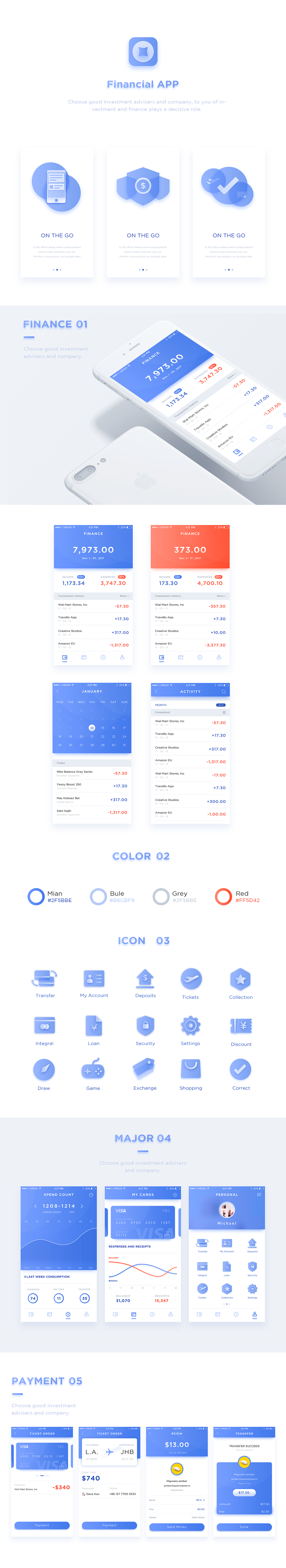 Financial APP UI（图ZNzIxODk5ODA=） - APP界面 - 站酷设计师zzyung原创素材 - 站酷ZCOOL