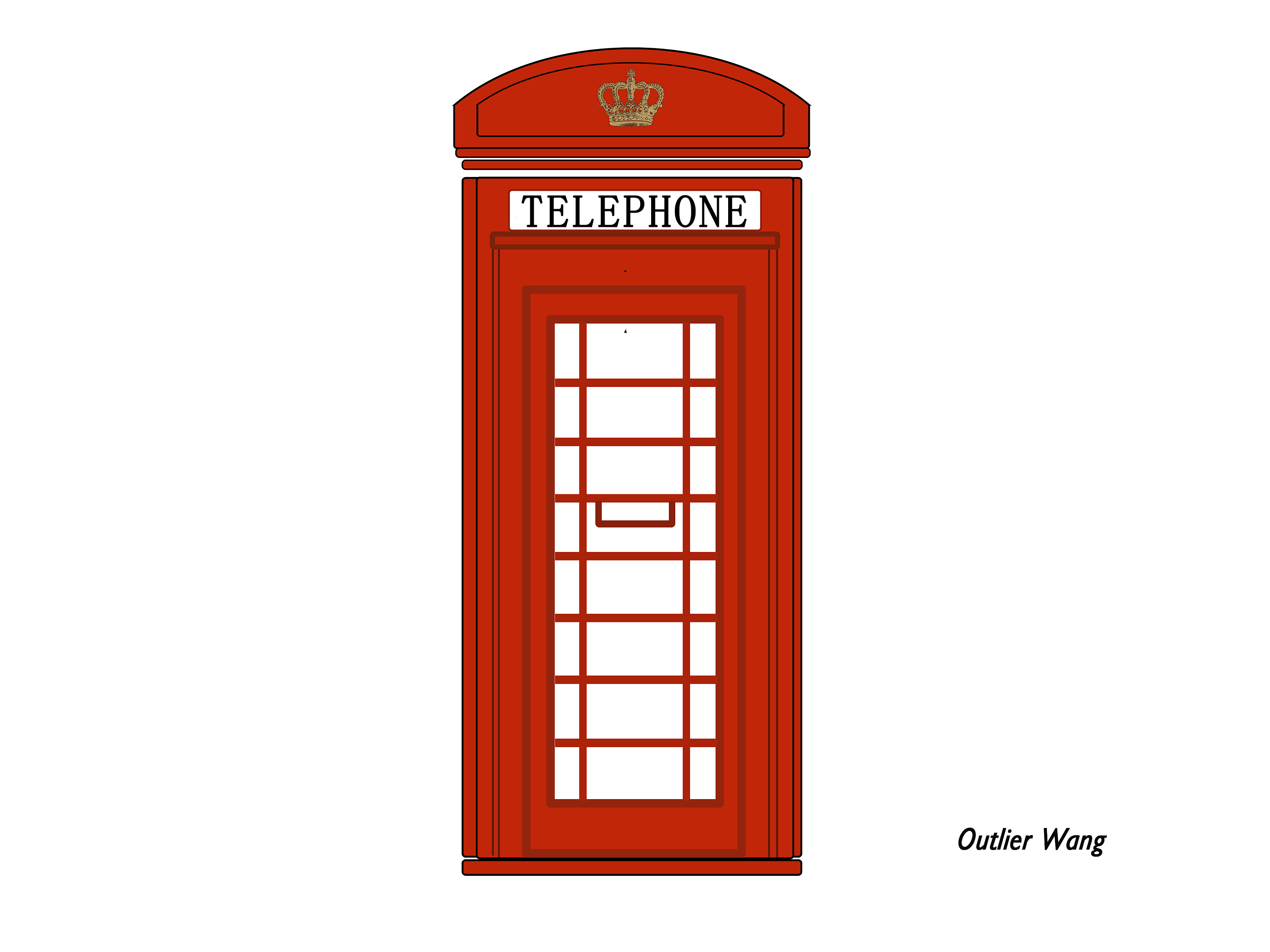 电话亭 图标/简单插画练习