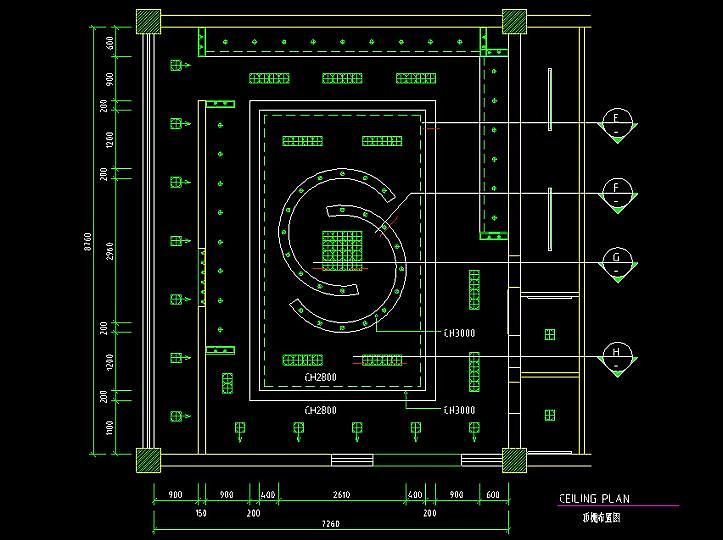 CAD工装综合性销售展厅展柜图库素材大全