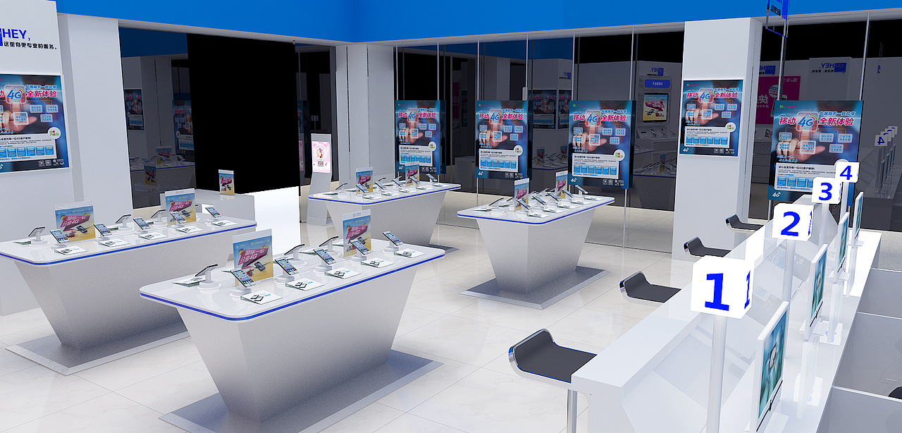 三维-营业厅设计