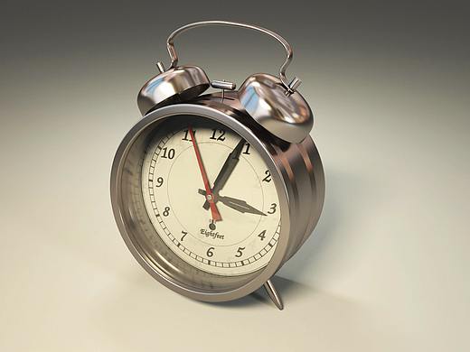 C4D-闹钟-渲染-建模