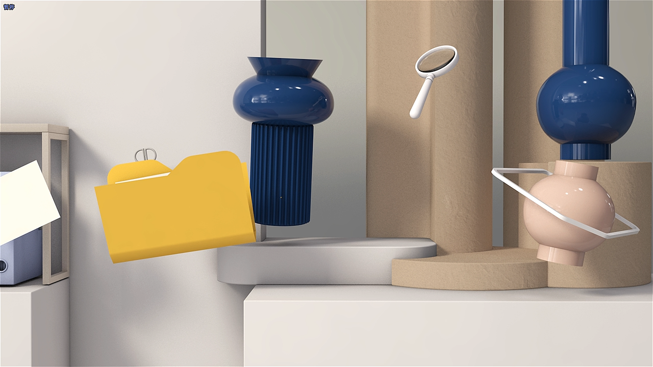 C4D临摹作品-微软广告 短片视频