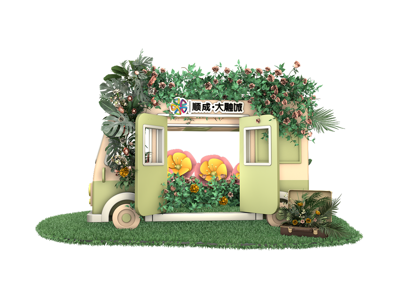 购物中心森林主题美陈设计