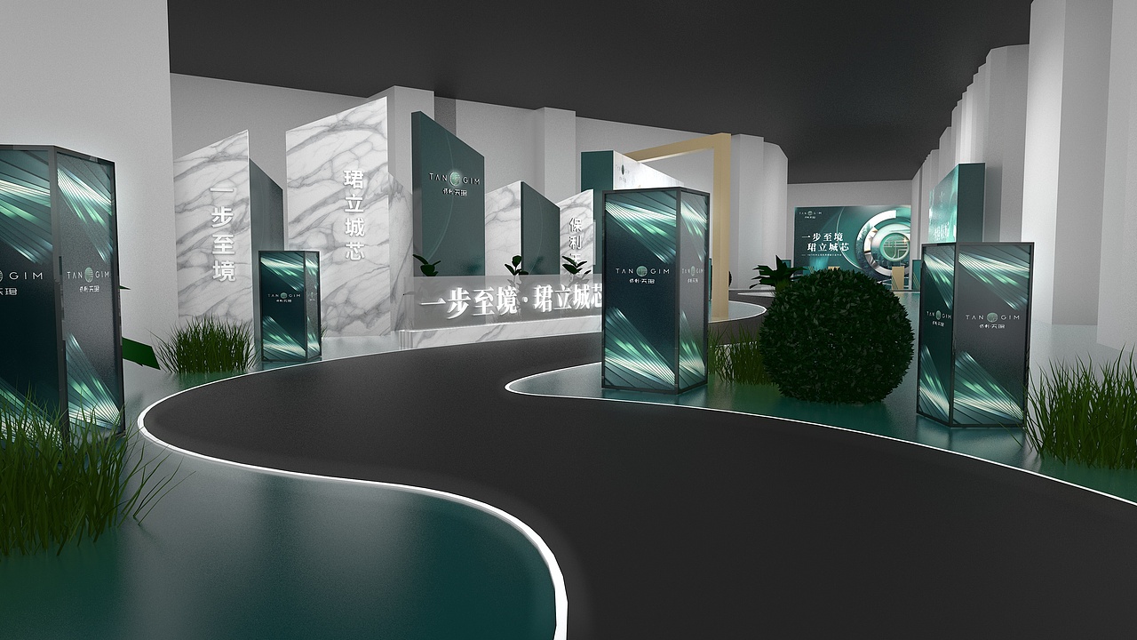 地产活动暖场三维（图ZMjc0NDg2MTAw） - 展陈设计 - 站酷设计师这个超人不会飞原创素材 - 站酷ZCOOL