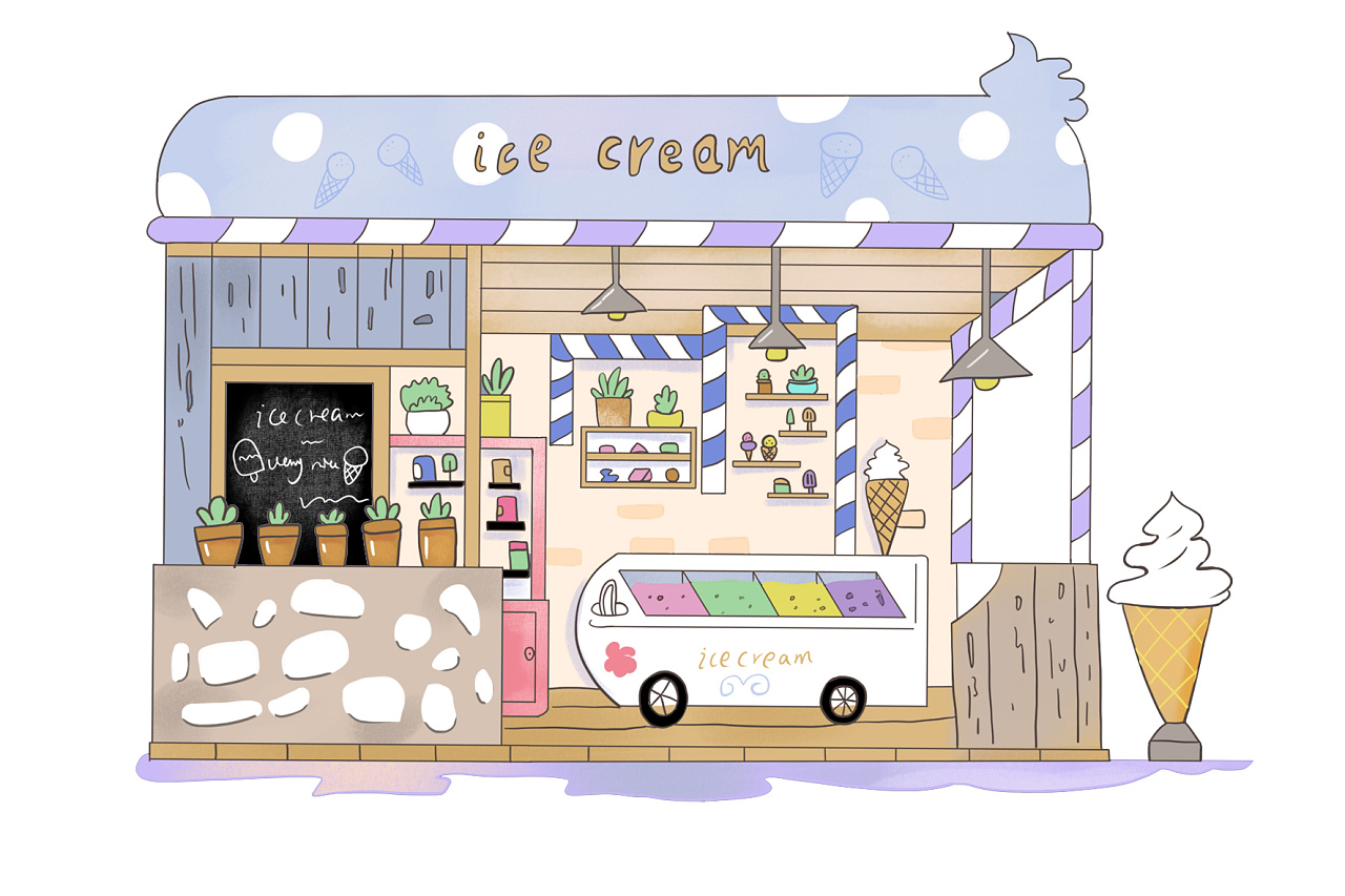 冰淇淋店