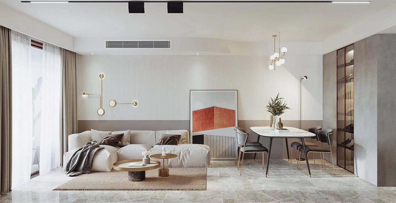 换一种调性,塑造三口之家暖暖的空间