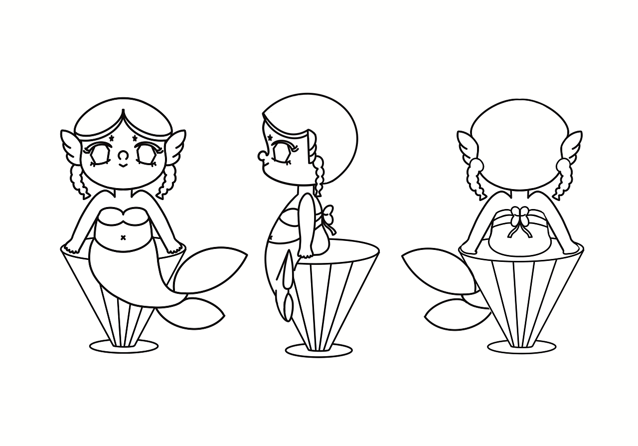 基本款 三视图线稿