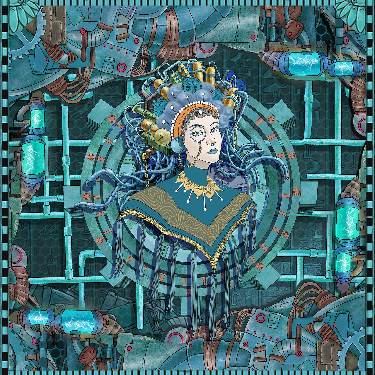 戏曲朋克（图ZMjA4MTA1ODE2） - 艺术插画 - 站酷设计师利田原创素材 - 站酷ZCOOL