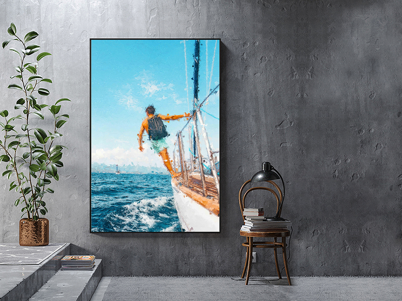 给一个粉丝做的一批数字油画作品，作为装饰画素材