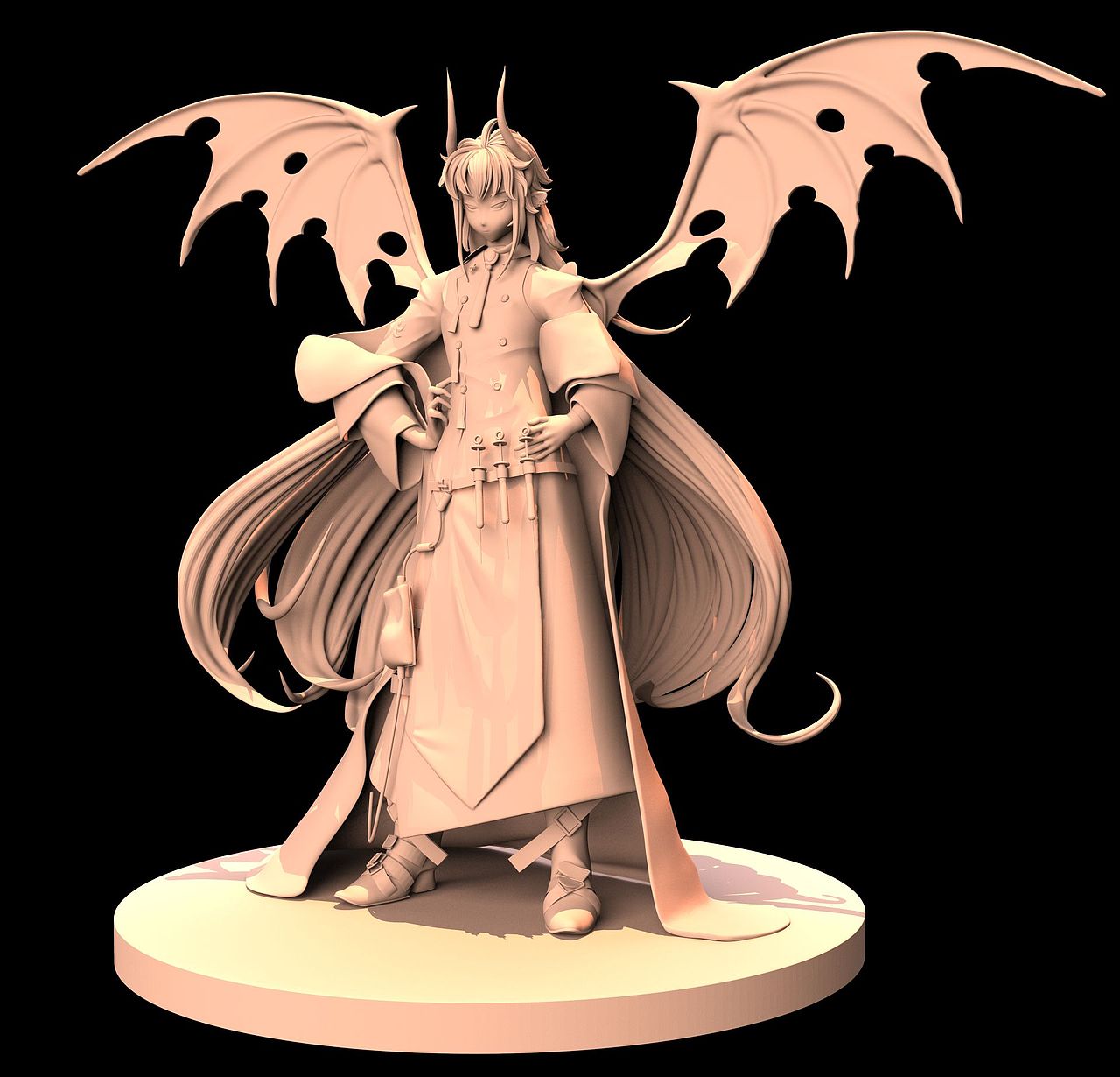 给客户制作的手办模型(过程图)