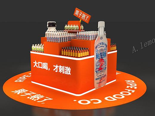 盒马生鲜堆头