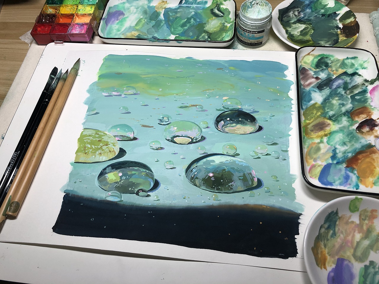 最近的水彩手绘作品（图ZMjI1MjIyMjQ0） - 艺术插画 - 站酷设计师小野菊菊菊菊菊原创素材 - 站酷ZCOOL