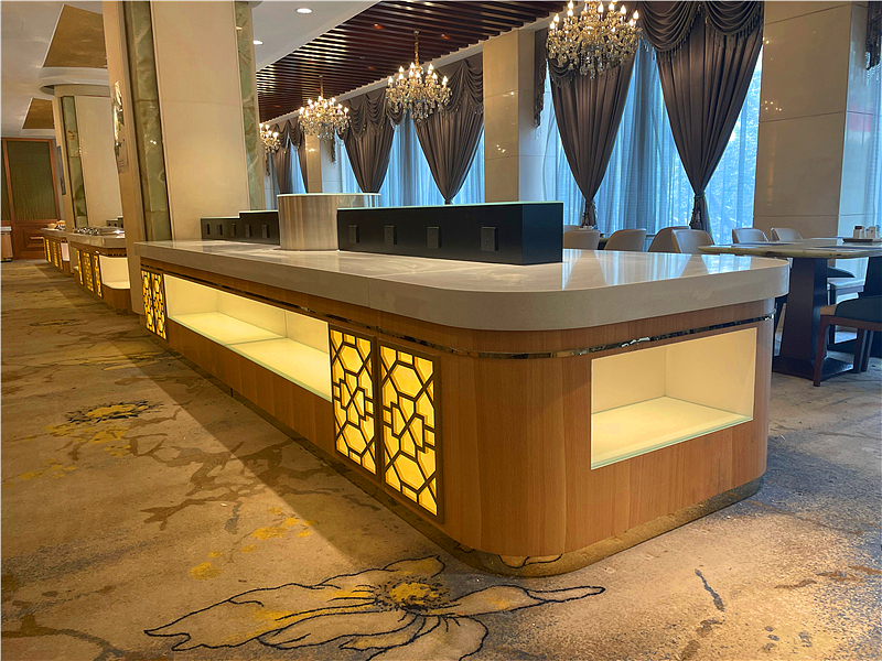 大理石自助餐台设备制作安装