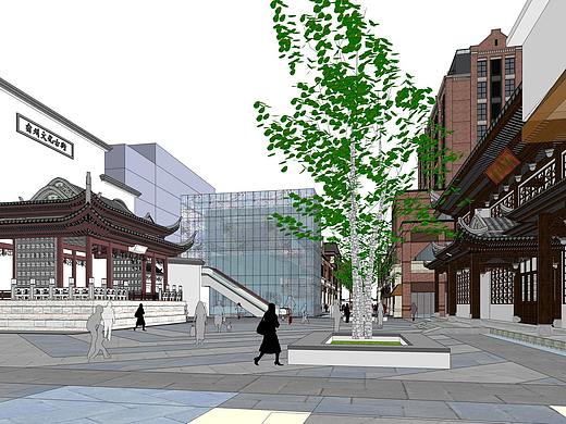 宿州文化古街SU模型下载