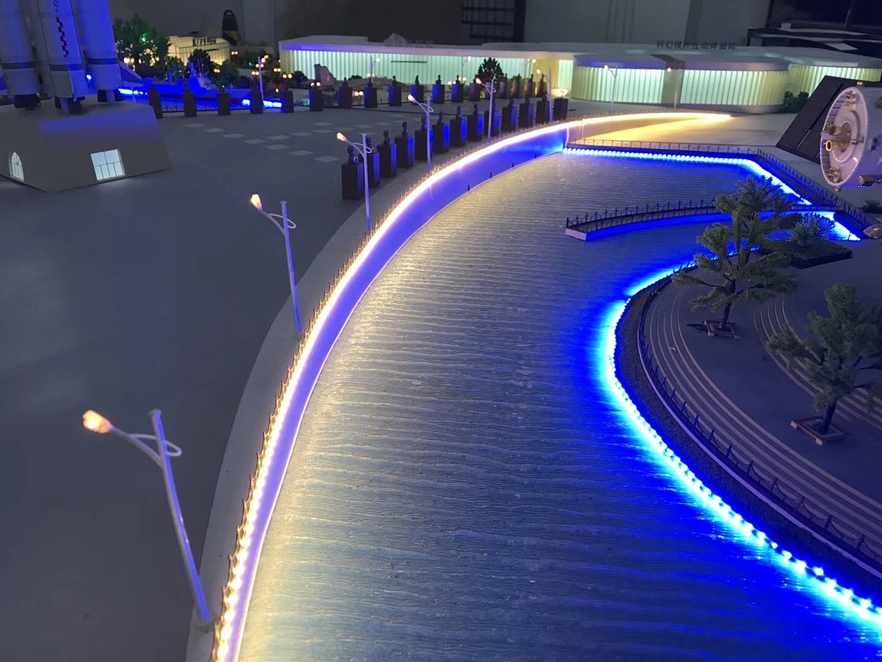 航天科技广场设计规划.特色小镇建设.沙盘模型呈现