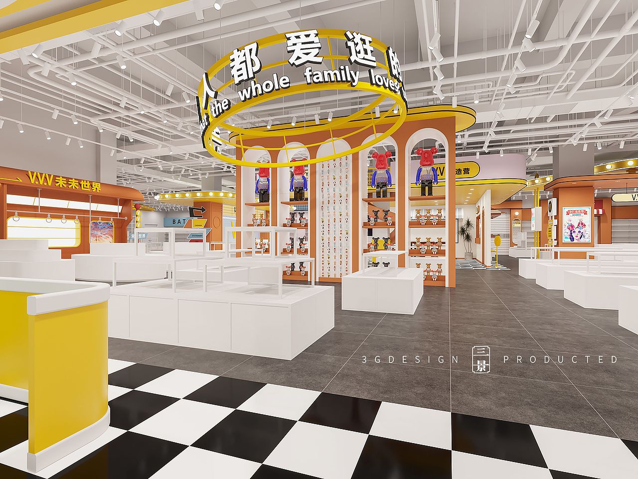 【三景装饰】潮品集合店案例