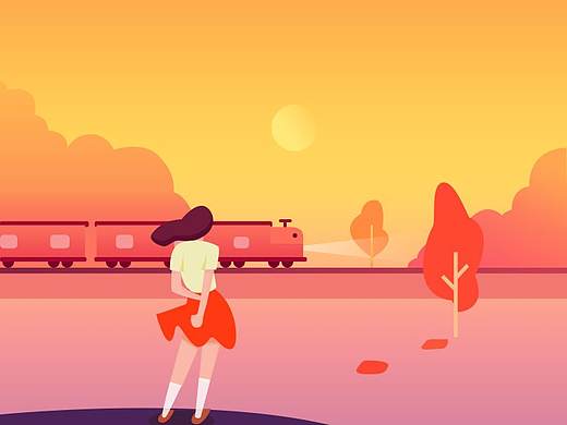 一套可以学习配色的插画