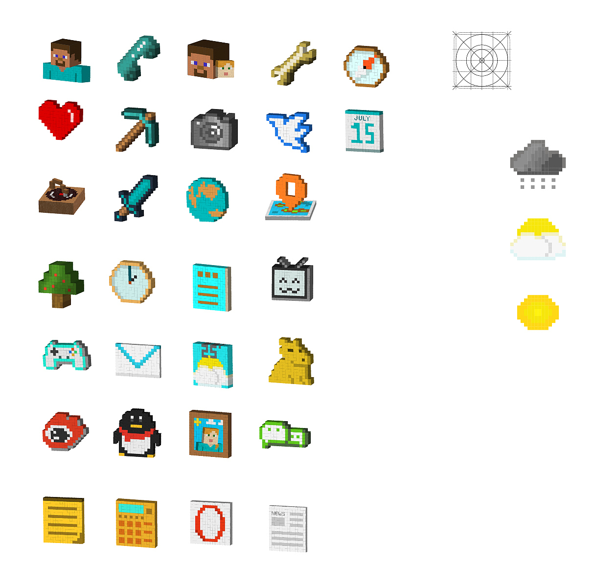 我的世界mc图标gui