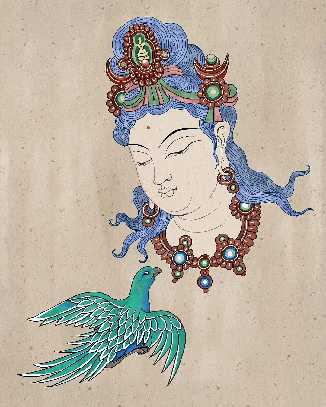 临摹· 常沙娜 · 敦煌