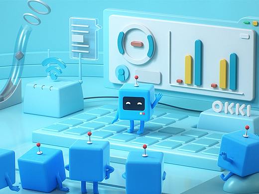 智能创造价值 OKKI品牌形象动画