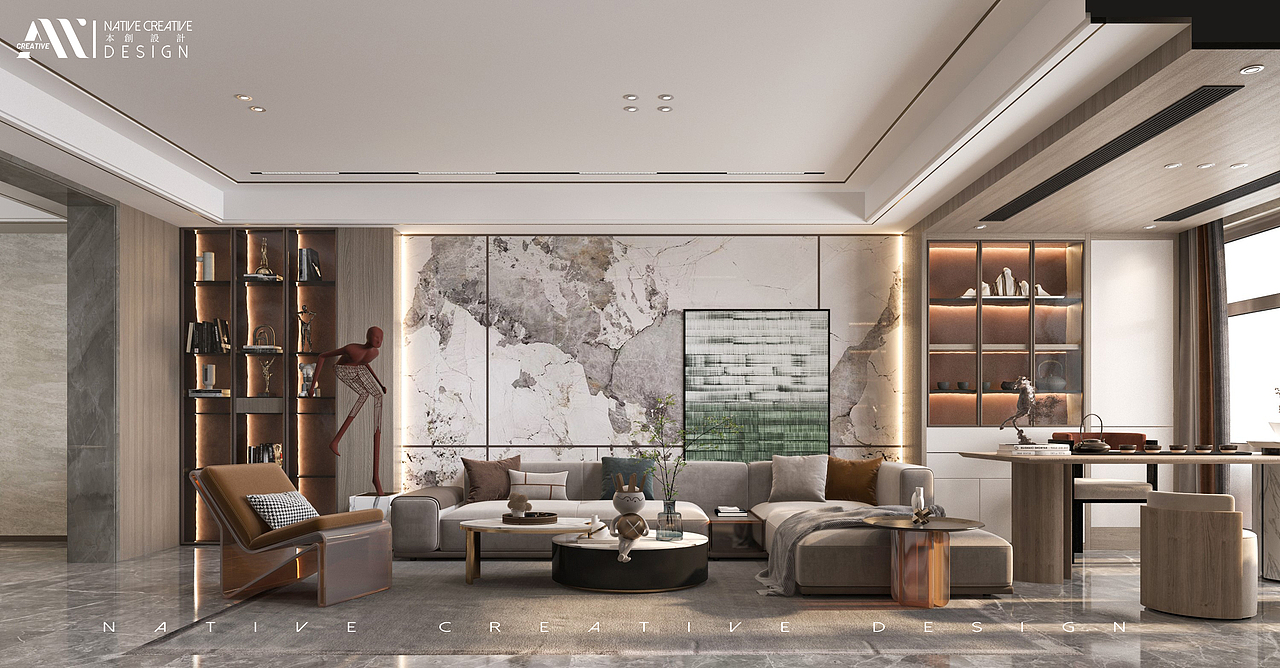 现代风私宅（图ZMjc2OTI1MTky） - 家装设计 - 站酷设计师DesignM先生原创素材 - 站酷ZCOOL