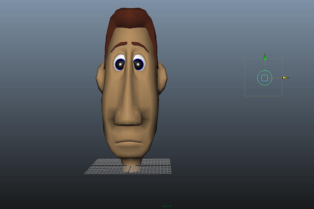 利用maya骨骼绑定制作人物面部表情