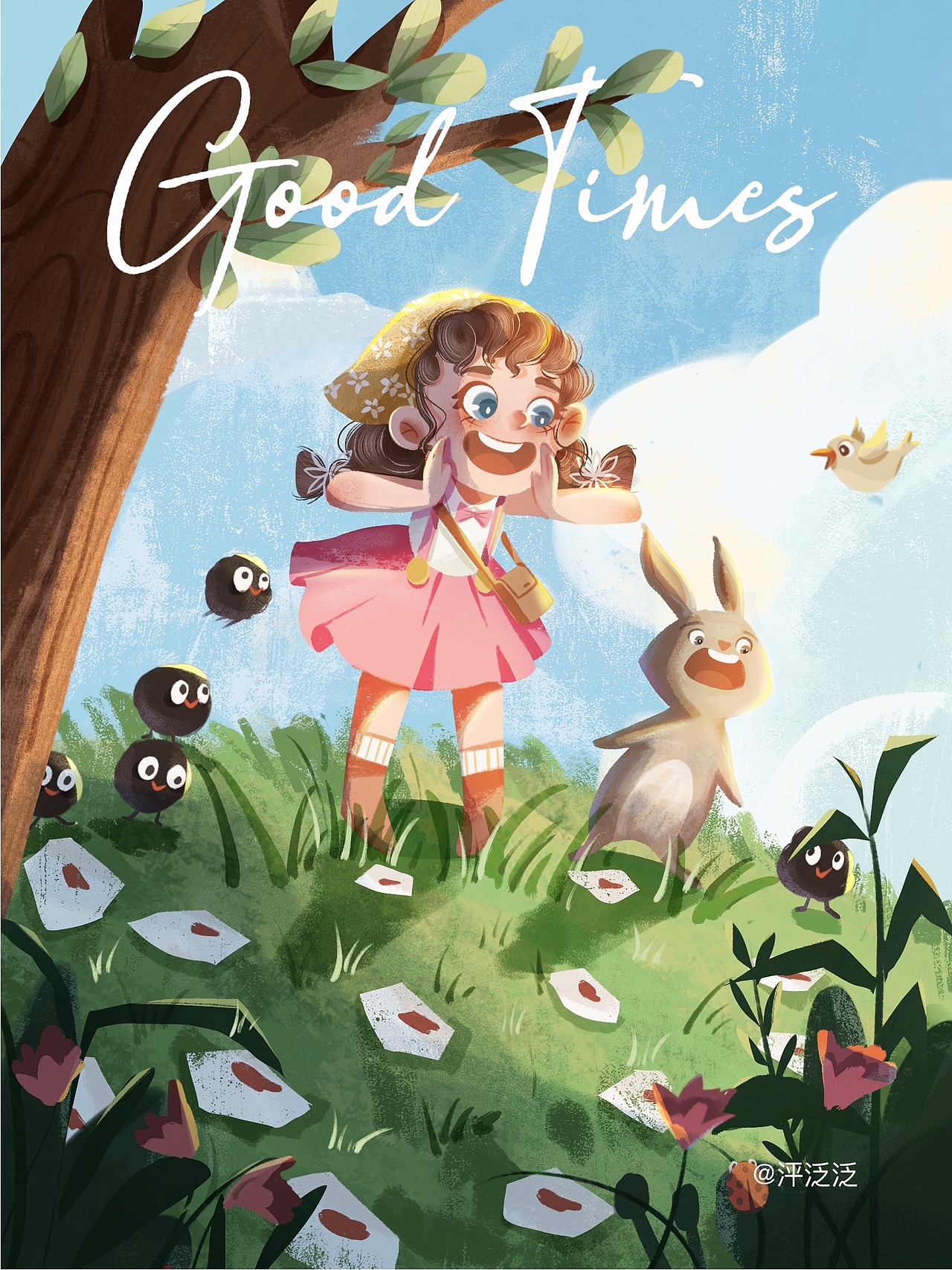 内心不种满鲜花就会涨满杂草（图ZMjY3OTg1NzA0） - 儿童插画 - 站酷设计师泙泛泛原创素材 - 站酷ZCOOL