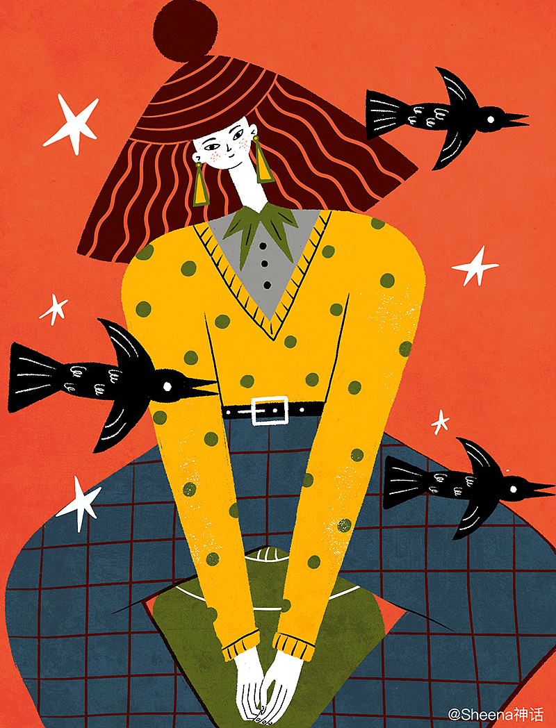 创意系列一组插画