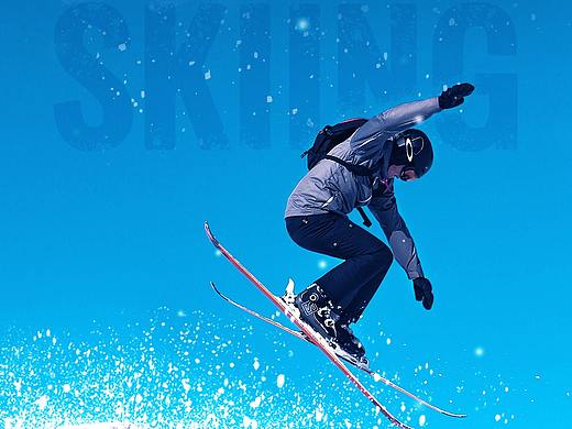 滑雪海报