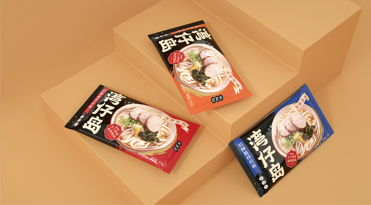 湾仔岛 | 面类食品品牌全案塑造VIS策划设计包装设计(图ZMjU3OTczOTAw) - 品牌 - 站酷设计师深林品牌原创素材 - 站酷ZCOOL