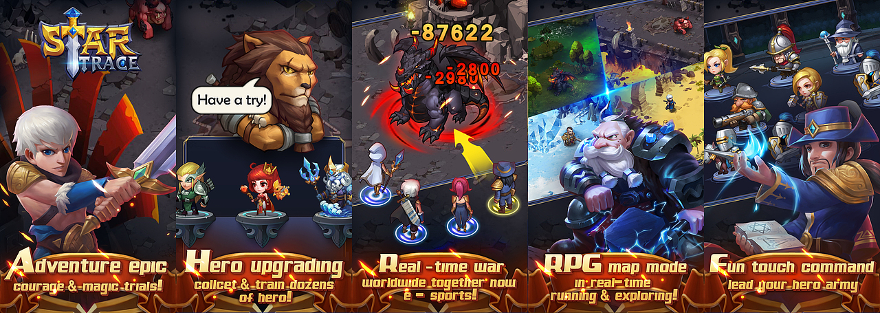 STAR TRACE_轮播页迭代展示（图ZMjYwODQwNzcy） - 游戏UI - 站酷设计师王卡_卡原创素材 - 站酷ZCOOL