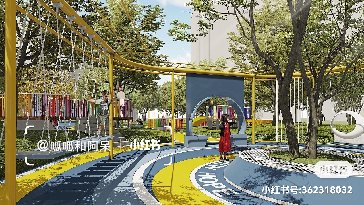 儿童游乐空间（图ZMjc3Njk2MTA0） - 景观设计 - 站酷设计师阿呆和呱呱原创素材 - 站酷ZCOOL