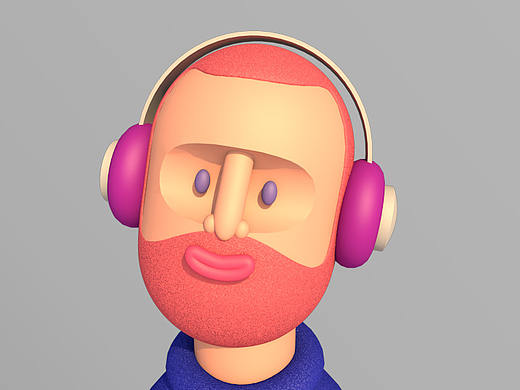 C4D練習-香腸嘴大叔（個人主頁-ZNDE3NDIwODg=） - 其他三維 - 站酷設計師GGGGLLLLTIAN原創(chuàng)素材 - 站酷ZCOOL