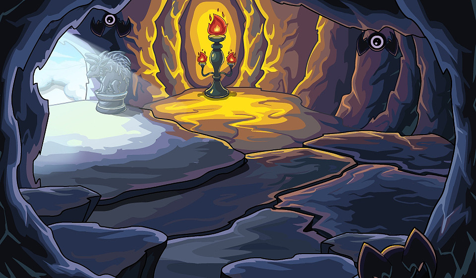 这个是上次那个雪山的洞窟内部