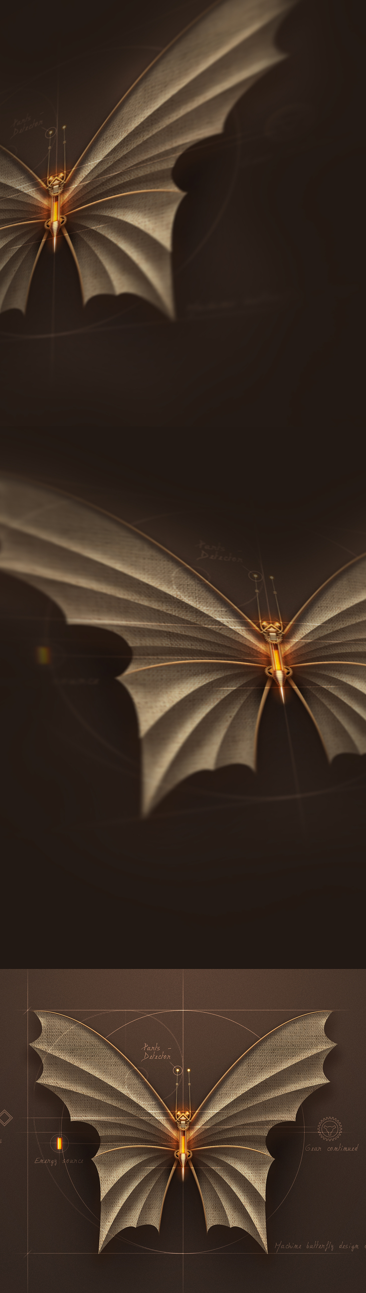 机械蝴蝶临摹（图ZODA1MjY4MjA=） - 图标 - 站酷设计师大儒原创素材 - 站酷ZCOOL