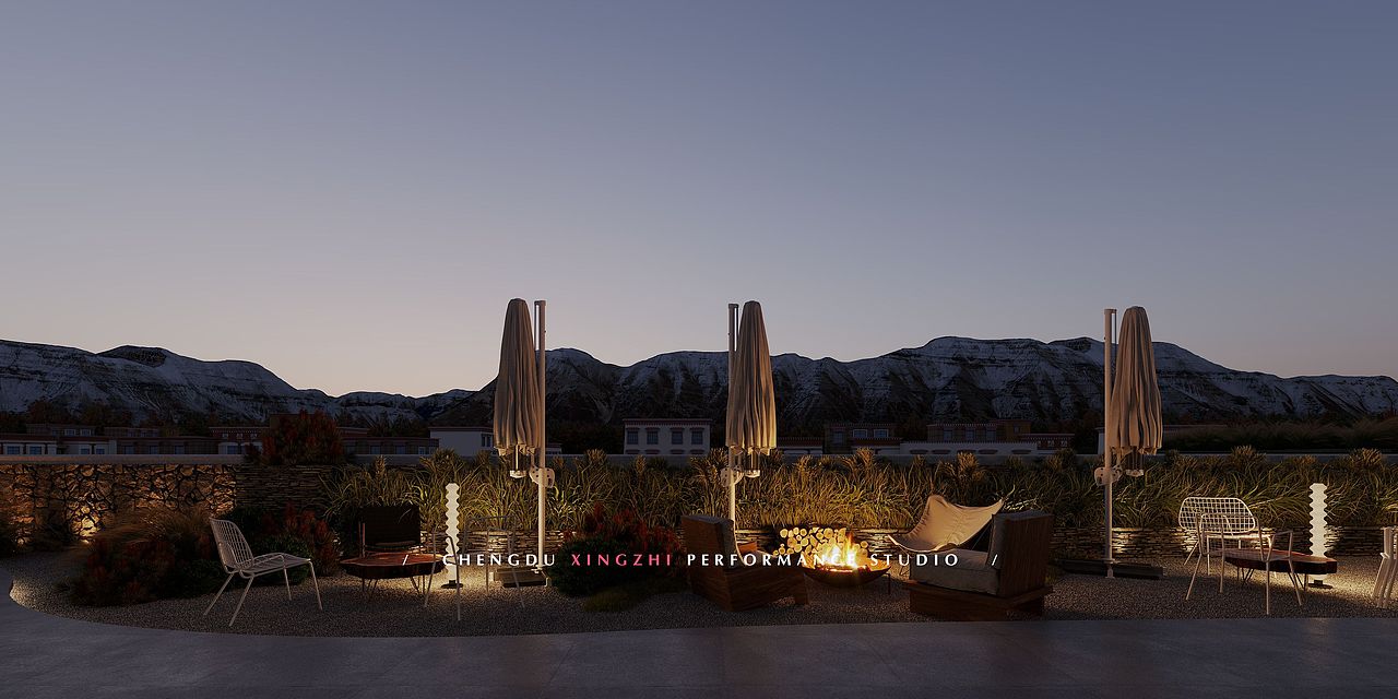 商业空间表现/ 餐厅 拉萨/ 辛丑年·戊戌月作