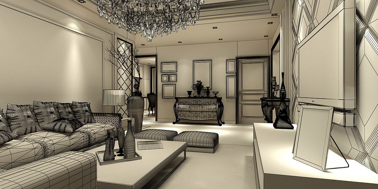 怀仁133平样板房设计