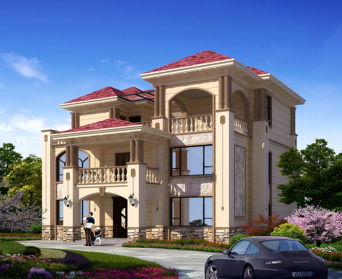 室外别墅（图ZMjAzODA3MDgw） - 建筑设计 - 站酷设计师顾二狗原创素材 - 站酷ZCOOL