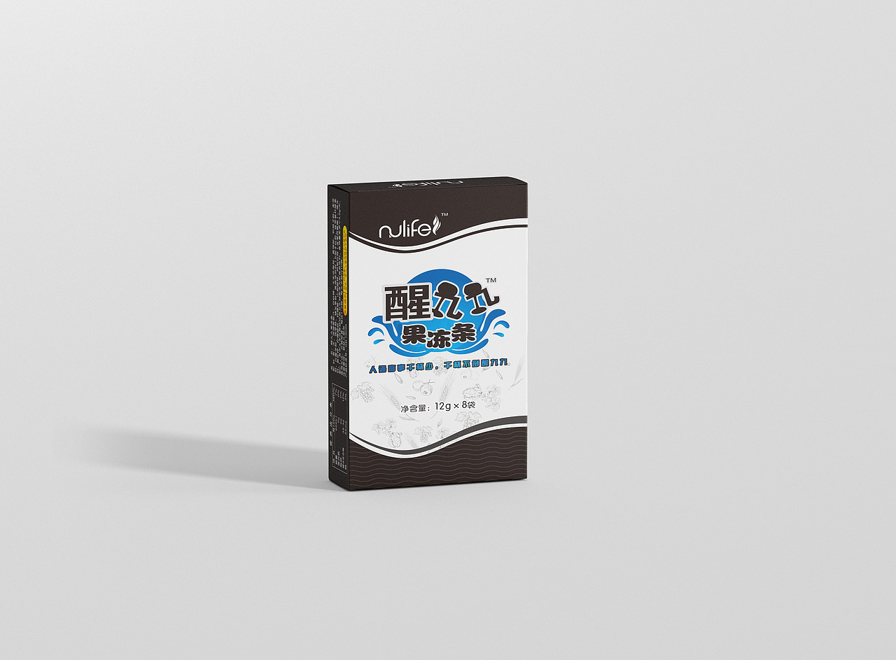 醒酒果冻包装设计