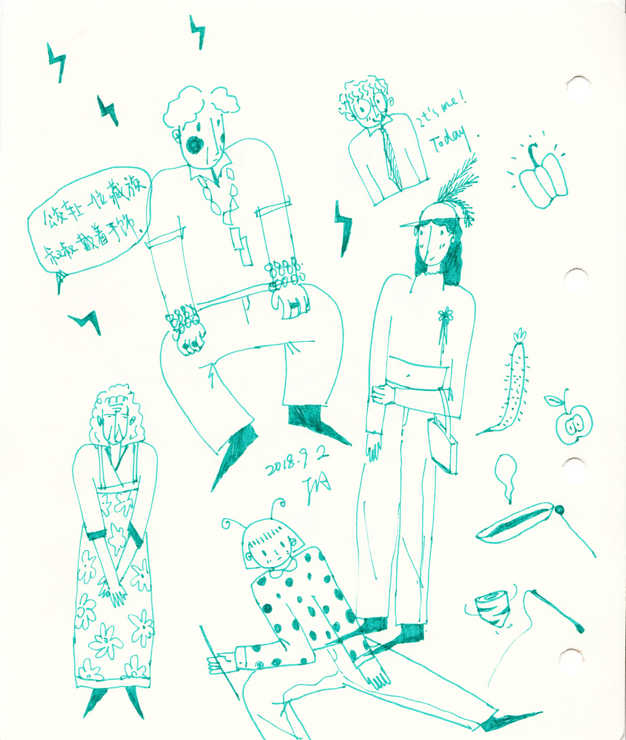 涂鸦（图ZMjI4NDcwOTY0） - 新锐潮流插画 - 站酷设计师梦游野狗原创素材 - 站酷ZCOOL