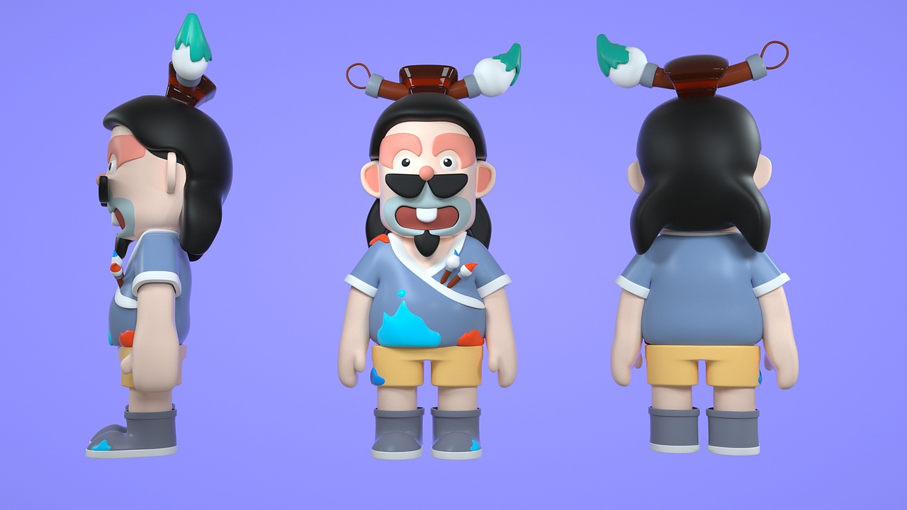 近期人物ip建模练习