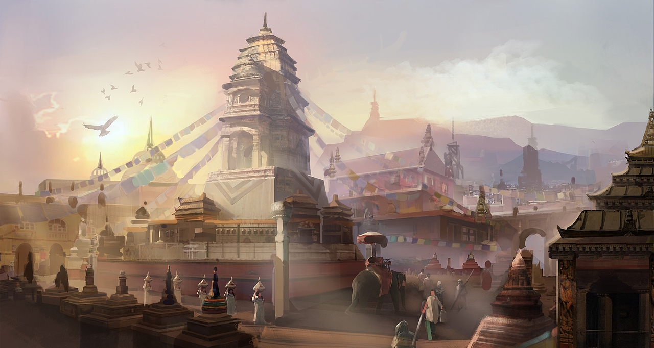 黒焰影视概念设计外景设计 学生作品3