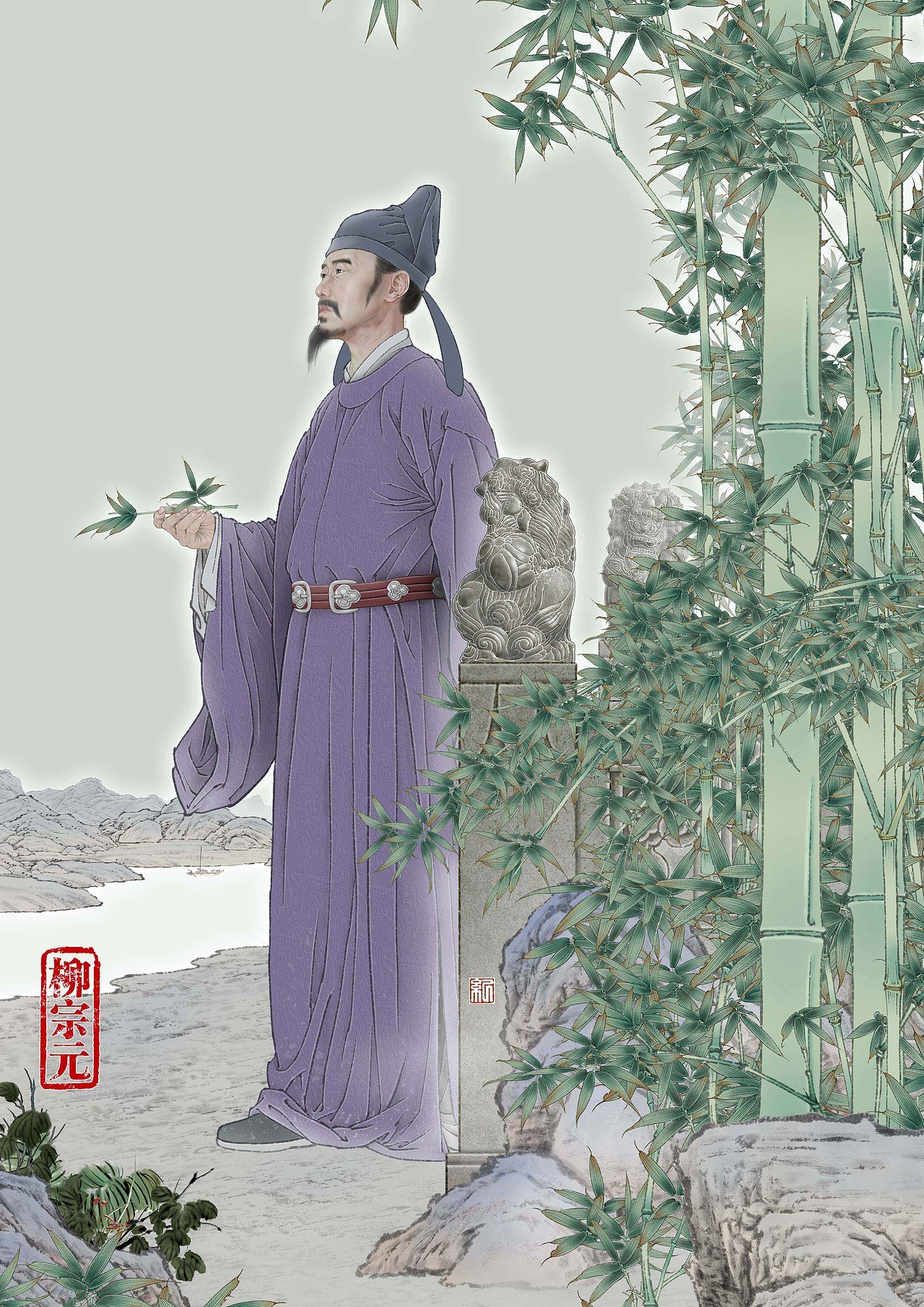 纪保超书籍封面插画设计——【中华先贤人物故事汇】