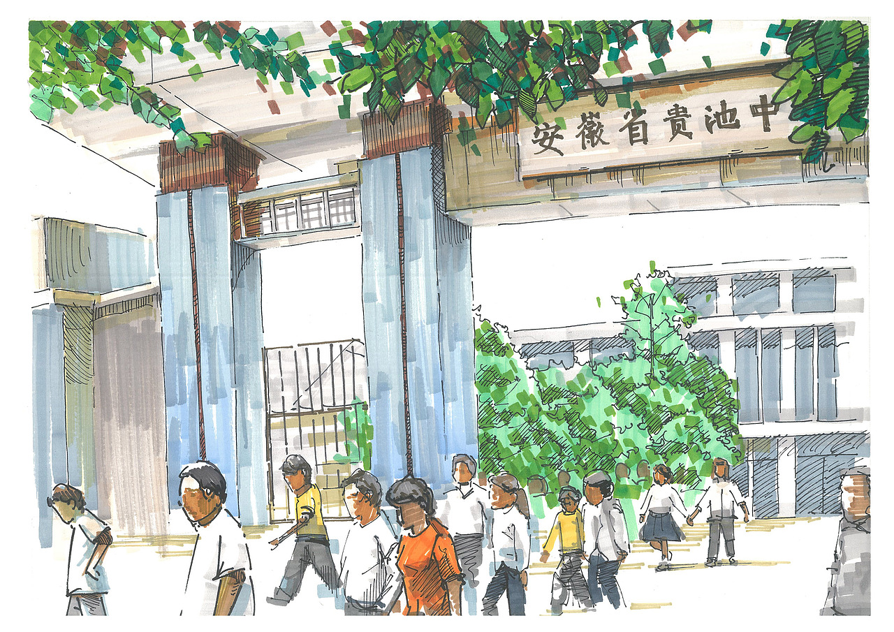 插画 老池州系列