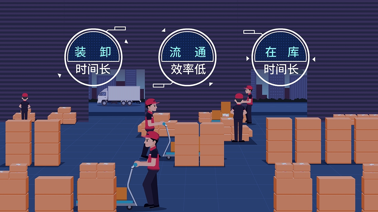 为某物流公司制作的MG宣传动画（图ZMTkxMTgzMzA0） - 动画片 - 站酷设计师波特鱼动画原创素材 - 站酷ZCOOL