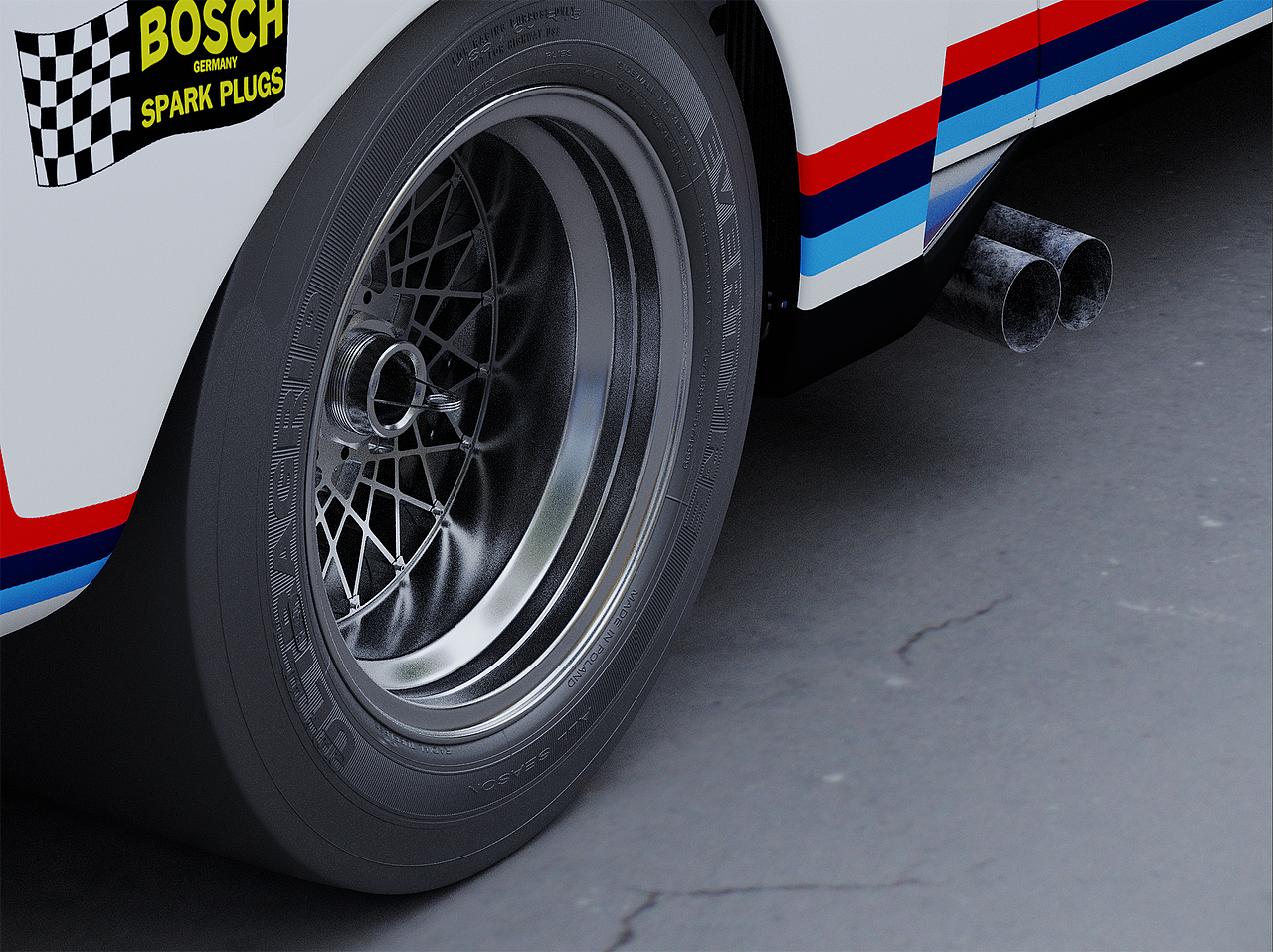 宝马汽车1974年BMW 3.5 CSL IMSA渲染（图ZMjY5NTE3ODQ0） - 交通工具 - 站酷设计师Cheng39069原创素材 - 站酷ZCOOL