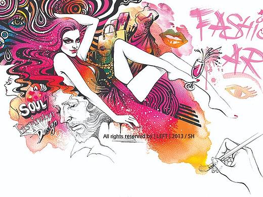 《时尚一千零一夜》杂志插图