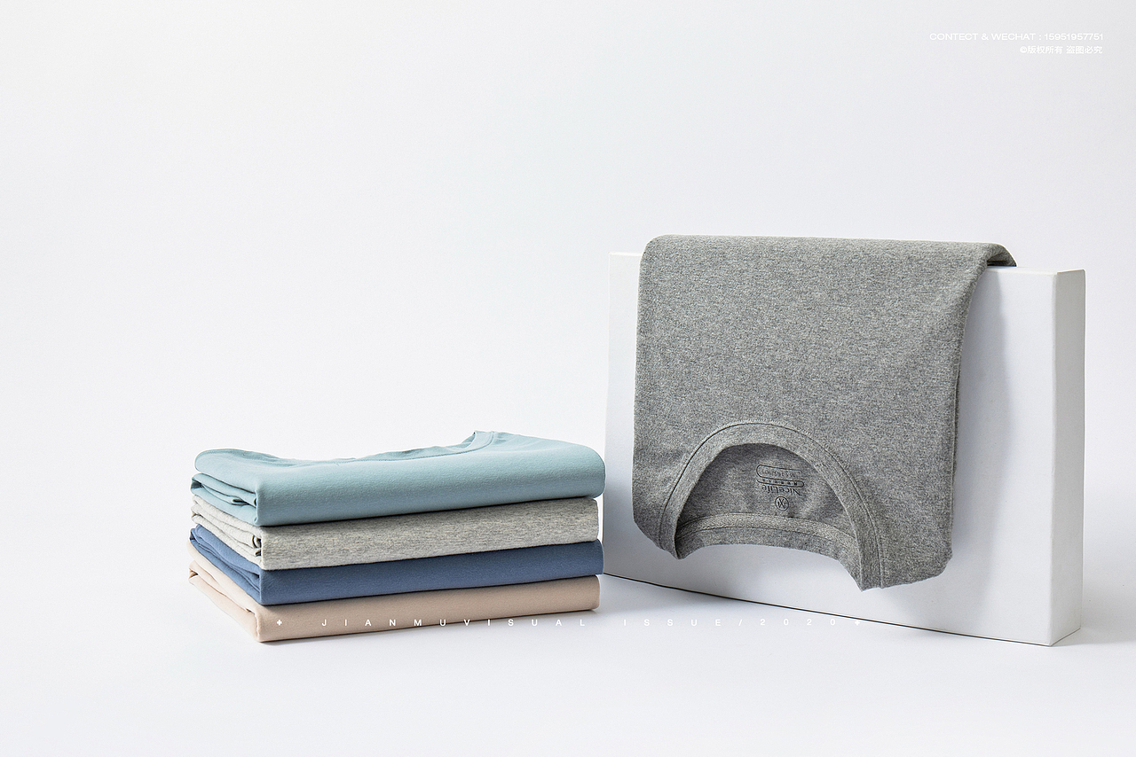 男士保暖摄影丨简木视觉 × 内衣睡衣秋衣 产品静物拍摄