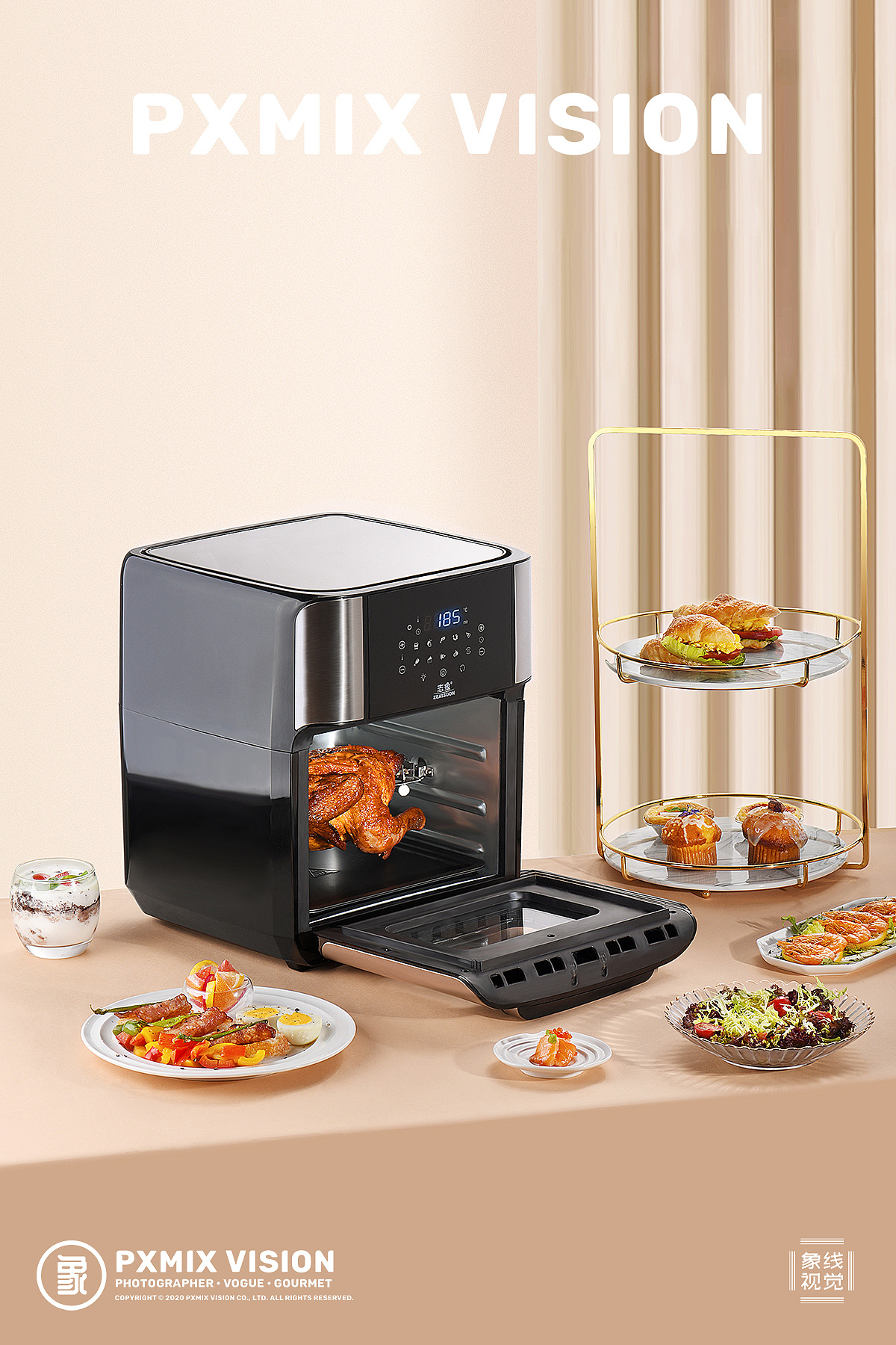 志象空气炸锅 厨房小家电电商摄影