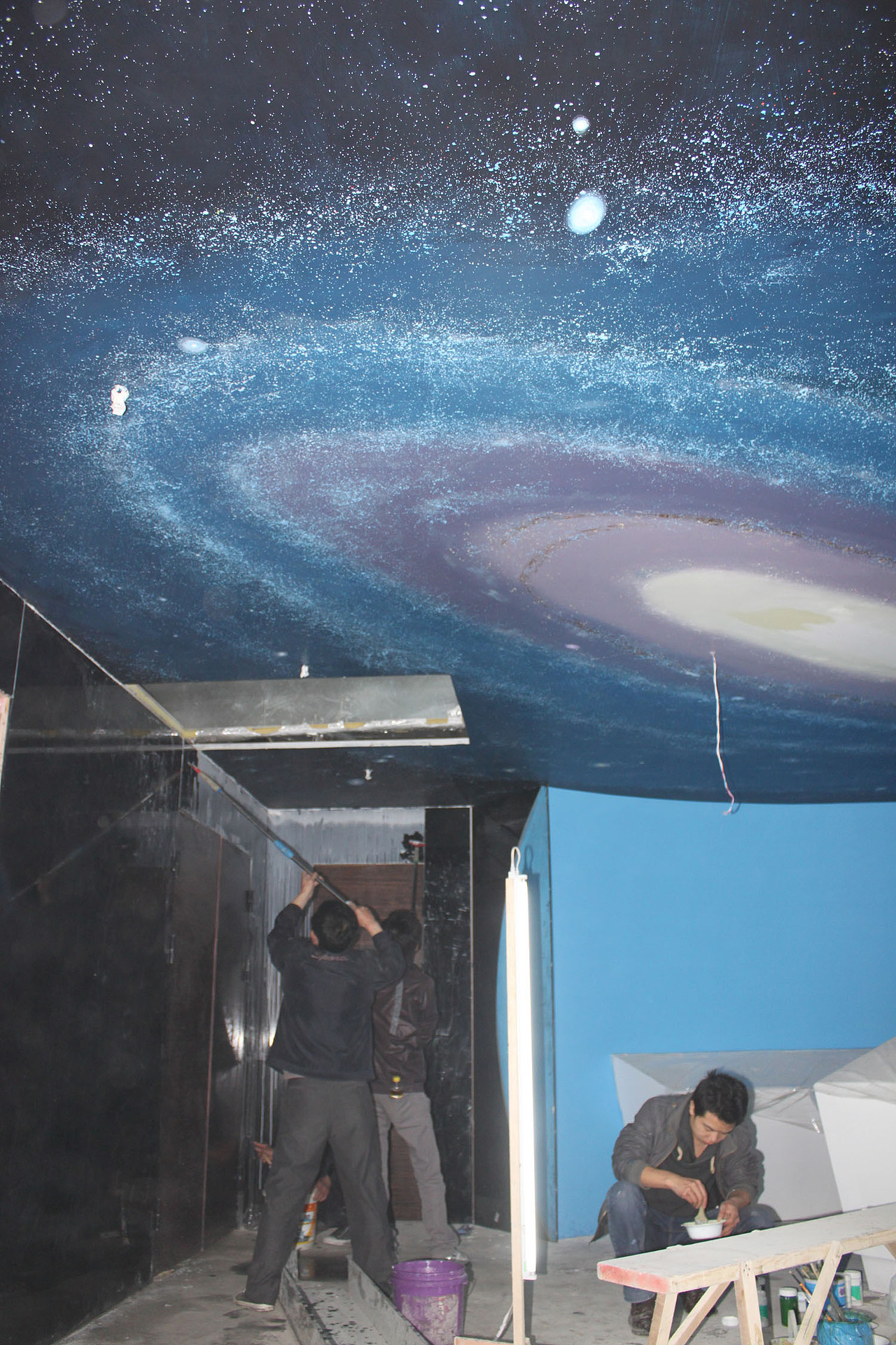 《星空》（图ZNTQwNDAyNA==） - 商业插画 - 站酷设计师对流层漂浮原创素材 - 站酷ZCOOL